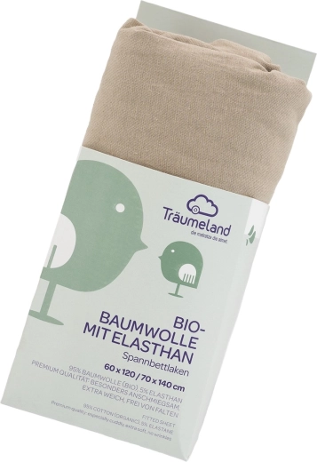 Träumeland plahta od organskog (bio) pamuka s elastanom UNI Taupe
