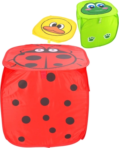 Foldable fabric animal toy storage box 45 × 45 × 45 cm - 1 piece