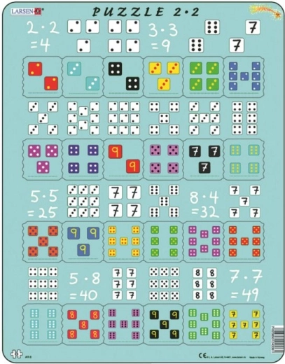 Larsen Znanstvene puzzle Množenje s kockama