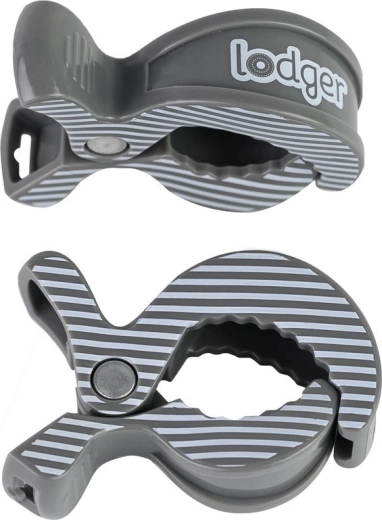 Lodger swaddle clip carbon stripe - 2 pakiranja