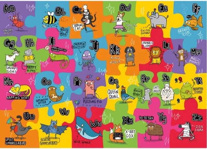 Gibsons velika podna slagalica nesvakidašnja abeceda za djecu