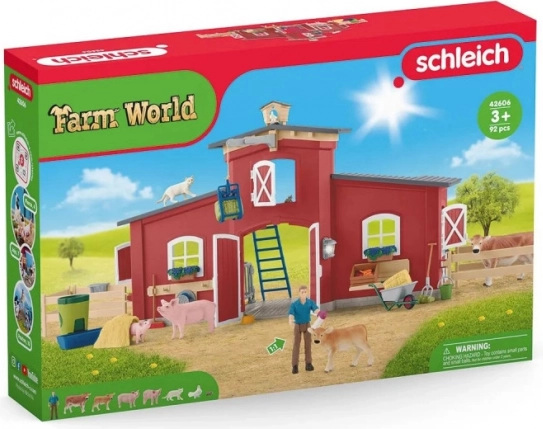 Veliki komplet staje Farm World sa životinjama i priborom