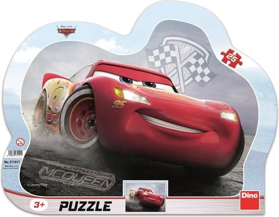 Dino Puzzle Cars 3: Munja McQueen - 25 dijelova