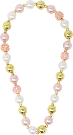 Pink Poppy ogrlica s perlama i krunom