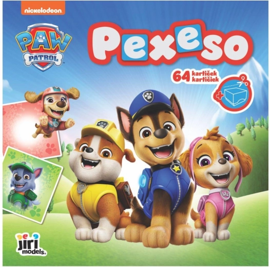 Pexeso u bilježnici Paw Patrol 64 karte 21,5 × 21,5 cm