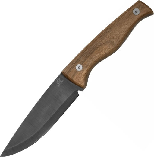 BeaverCraft BSH3 bushcraft nož s modrenom oštricom od ugljičnog čelika, orahova drška i kožna futrola