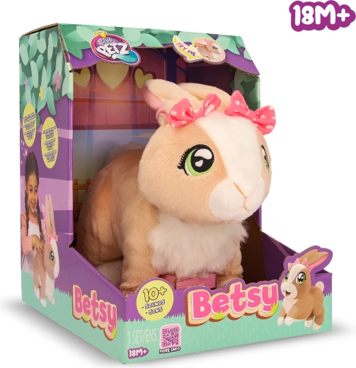 Interaktivni zec Betsy sa zvučnim efektima, 26 cm