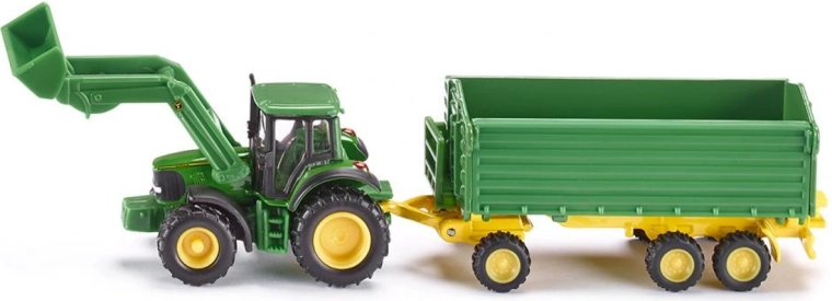 Siku Farmer traktor s prikolicom JOHN DEERE 1:87