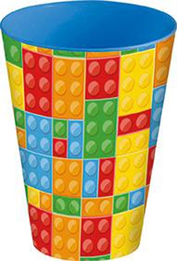 Plastična čaša 430 ml s motivom kockica