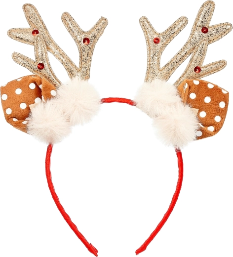 Souza! božićni obruč za kosu s jelenjim roščićima i ušima
