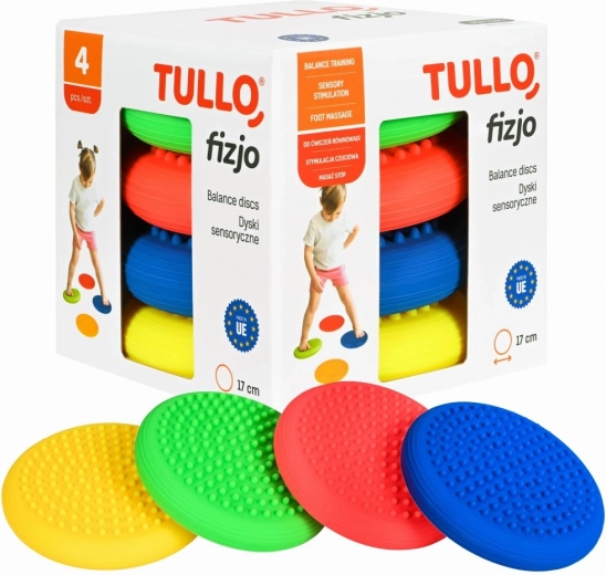 Senzorni balansni diskovi s masažnim točkama, set 4 kom