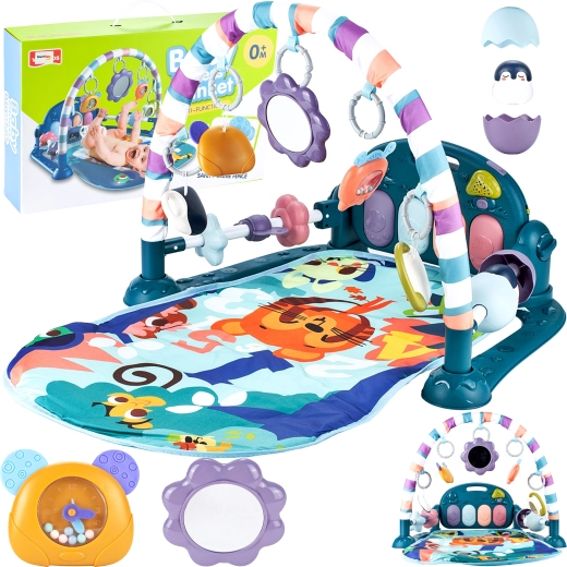 Interactive Play Mat with Piano Blue
