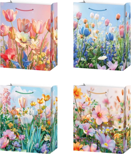 Poklon-vrećica L s livadnim cvijećem