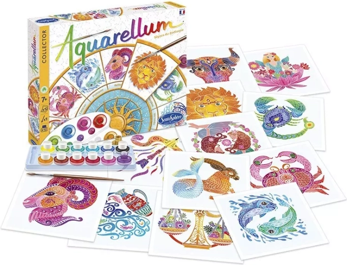 Sentosphere watercolor set – Zodiac signs