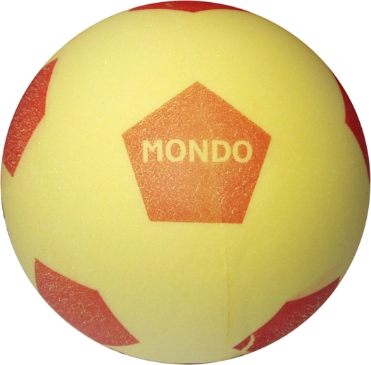 Mondo mekana spužvasta lopta za nogomet, žuta 20 cm
