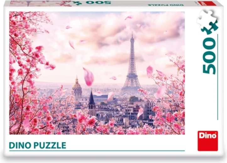 DINO puzzle ružičasti Pariz 500 dijelova