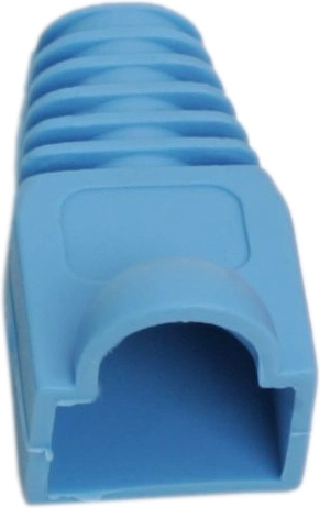 Blue cable strain relief boot for 8P8C modular plugs