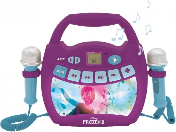 Disney Frozen karaoke zvučnik s mikrofonima i osvjetljenjem