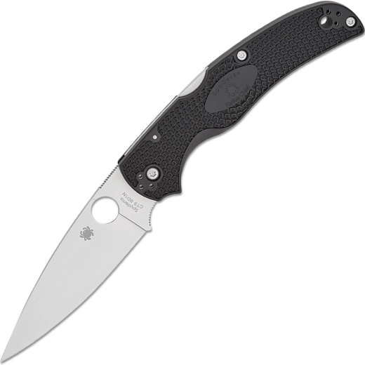 SPYDERCO Native Chief Lightweight pocket knife, black, satin
