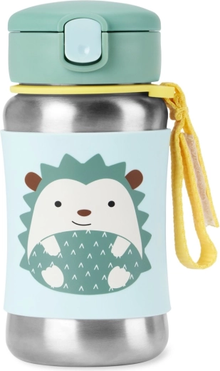 Skip Hop Spark Style boca od nehrđajućeg čelika sa slamkom ježić 350 ml