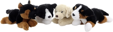 Plišani ležeći psić 20 cm eco-friendly