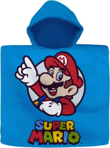 Dječji pončo-ručnik s kapuljačom Super Mario (Euroswan) - 1 komad