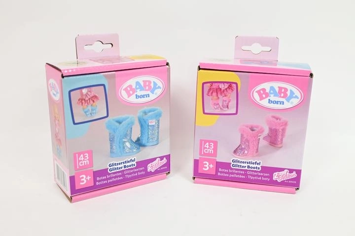 Baby Born glittery doll boots (1 pair)