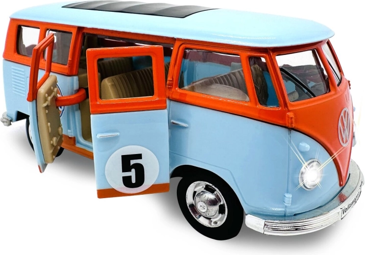 Volkswagen T1 Bulli Model in 1:30 Scale with Lights and Sounds