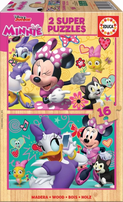 Drvene puzzle Minnie i Daisy od Educa