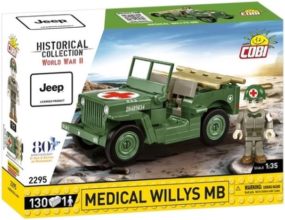 COBI građevinski set Medical Willys MB (1:35) – 130 dijelova