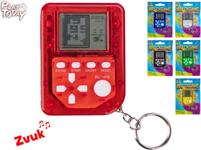 Mini Brickgame privjesak za ključeve Play Today – retro džepna igraća konzola