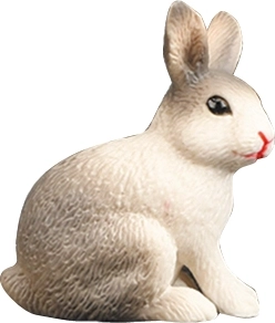 BALULU grey rabbit figurine