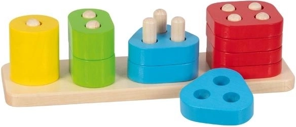 Goki motorička drvena igra – boje i oblici
