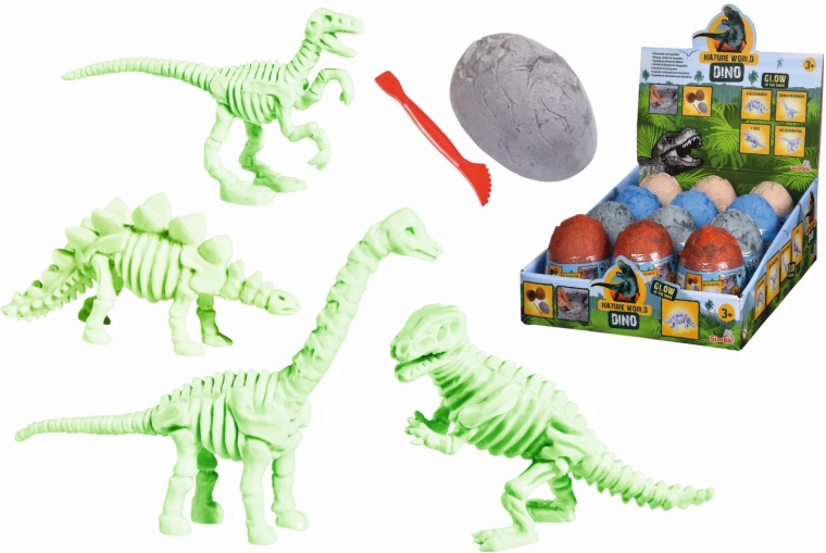 Jaje s kosturom dinosaura za iskopavanje - 1 komad