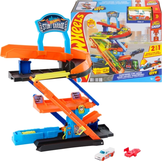 Hot Wheels City kaskaderska garaža, 3-katno parkiralište