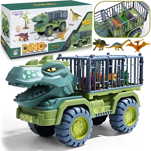 Woopie T-Rex dinosaur transporter with figures