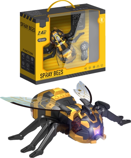R/C robotic bee Spray Bees with water mist, programming, and LED lighting