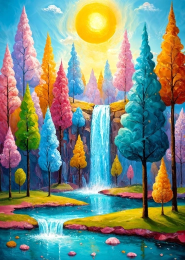 Enjoy puzzle Šumska kaskada 1000 dijelova