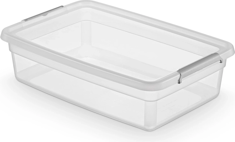 Basestore kutija za pohranu s poklopcem i kopčama 29 l (58 × 39 × 16 cm)