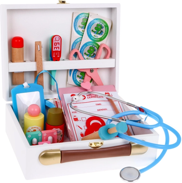 Drvena set za liječnike za djecu 3+ s dodacima 30 kom
