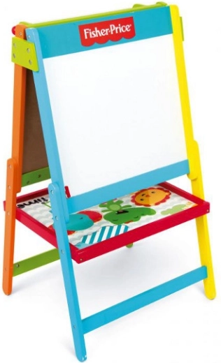 Double-Sided Children's Easel with Magnetic Board