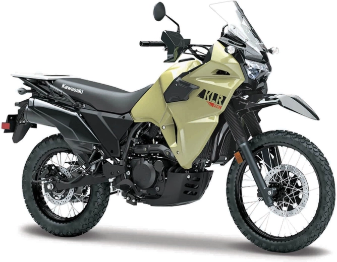 Maisto motocikl Kawasaki KLR 650 kaki crni 1:18