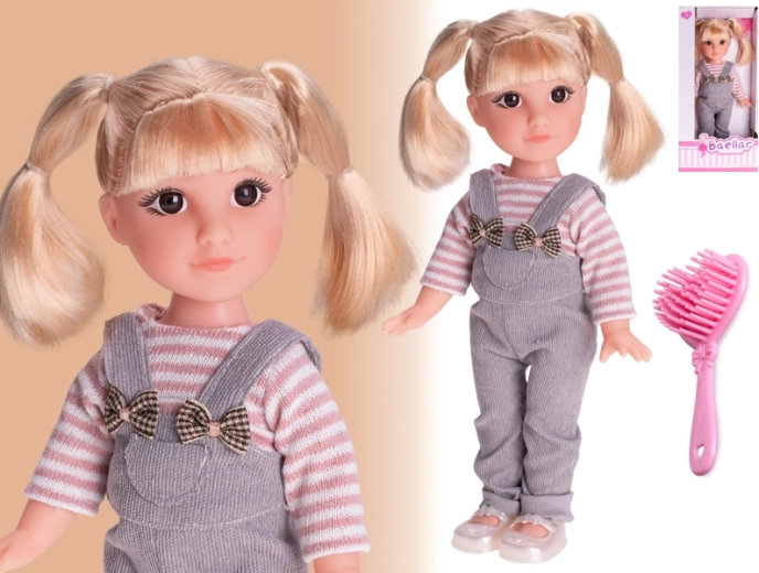 Modna lutka s dugom plavom kosom 30 cm