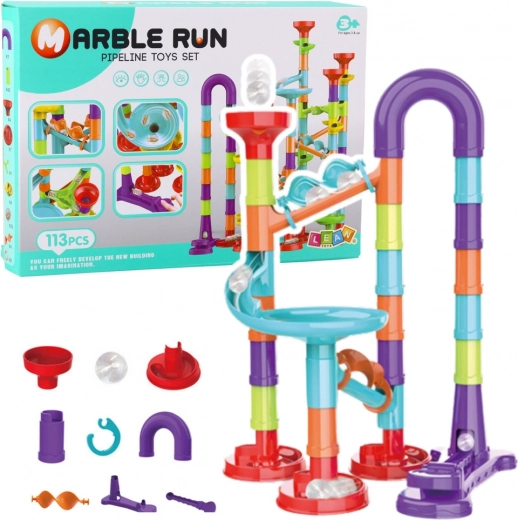 Zabavna građevna igra s kugličnom stazom za djecu
