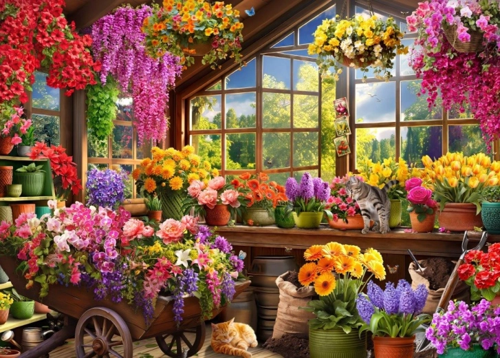 Bluebird puzzle Staklenik 500 dijelova