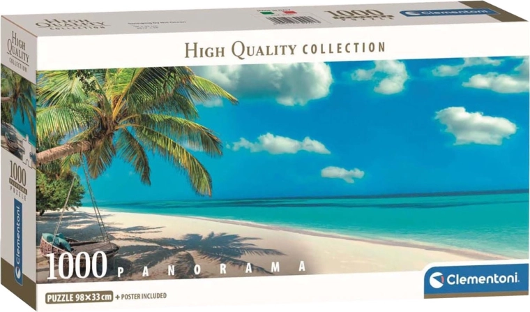 Panoramske puzzle Ljuljačka uz ocean 1000 dijelova CLEMENTONI