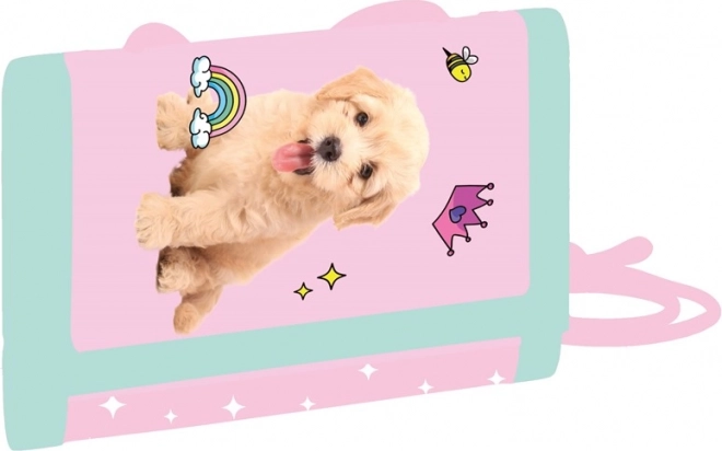 Dječji tekstilni novčanik s motivom kućnih ljubimaca