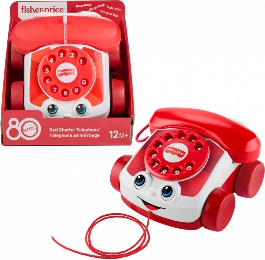 Telefon Fisher-Price Chatter – obljetnička edicija za 80 godina MATTEL-a, crveni