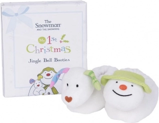 Božićni poklon set s zvečkajućim božićnim papučicama Snowman & Snowdog