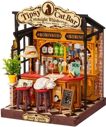 RoboTime Rolife DIY minijatura kućice Tipsy Cat Bar